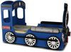 Lokomotive Kinderbett mit Matratze 90x190 Blau Bild 4
