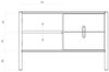 Kommode Schrank SAGA Eiche massiv 97x64x46 cm Bild 3
