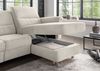 Ecksofa >Ludwigshafen< Motor-funktion, Kopfstütze, Stauraum, beige - 231x113x165 (BxHxT) Bild 4
