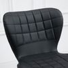 Barhocker 2er-Set mit Kunstlederbezug & höhenverstellbarem Sitz, 57x58x87-107 cm, Schwarz Bild 5