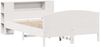 vidaXL Massivholzbett mit Regal ohne Matratze Weiß 140x190 cm Kiefer 3323072 Bild 3