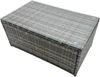 Fimous Poly Rattan Gartenlounge Sofa Set Balkonmöbel Set 5-sitzer Gartenmöbel Set Sitzgruppe aus Gartensofa;Sessel;Hocker Dunkelgrau Gemischt Bild 3