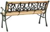 vidaXL Gartenbank 122 cm Gusseisen und Massivholz Tanne 312031 Bild 4