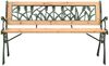 vidaXL Gartenbank 122 cm Gusseisen und Massivholz Tanne 312031 Bild 2