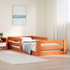 vidaXL Massivholzbett ohne matratze Wachsbraun 80x160 cm kiefernholz 855692 Bild 1