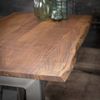 Bartisch Bord Trapez aus massivem Akazienholz, Vintage Design, natur, 147 x 80 cm Bild 3
