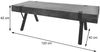 TV-Rack HWC-L54, Fernsehtisch Lowboard TV-Tisch, Metall 42x120x40cm ~ dunkle Wildeiche Bild 3