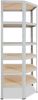 shelfplaza OFFICE 230x80x50 cm Eckregal in lichtgrau mit 6 Böden und 145 kg Traglast pro Boden Bild 5