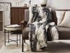 Beliani 'TAZA' Kuscheldecke, Acryl / Polyester grau, 150 x 200 cm Bild 3