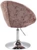 SVITA Havanna Sessel Lounge Clubsessel Drehsessel Samt Retro champagner rose Bild 4