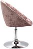 SVITA Havanna Sessel Lounge Clubsessel Drehsessel Samt Retro champagner rose Bild 3