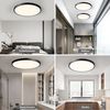 JDONG LED Deckenleuchte Flach Rund Ø23CM/30CM/40CM/50CM/60CM Deckenlampe, Rund Flach, 4000K Neutralweiß, Lamp für Wohnzimmer Schlafzimmer Küche Balkon Büro Flur Bild 4