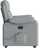 vidaXL Massagesessel Hellgrau Stoff 4015690 Bild 4