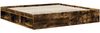 vidaXL Bettrahmen Geräucherte Eiche 200 x 200 cm Massives Kiefernholz 3412037 Bild 5