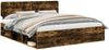 vidaXL Bettrahmen Geräucherte Eiche 200 x 200 cm Massives Kiefernholz 3412037 Bild 2