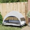 vidaXL Hochgelegtes Hundebett Silber Grau 127 x 81 x 108 cm 42008222 Bild 3