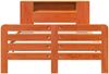 vidaXL Massivholzbett ohne Matratze Wachsbraun 140x200 cm Kiefernholz 3309880 Bild 4