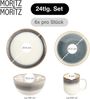 Moritz & Moritz TARENTO grau Geschirrset 24 tlg. Bild 2