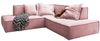 KAWOLA Sofa SAMU Ecksofa Stoff rosa Recamiere rechts 72 x 224 x 226 cm Bild 3