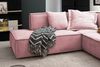 KAWOLA Sofa SAMU Ecksofa Stoff rosa Recamiere rechts 72 x 224 x 226 cm Bild 4