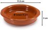 Annastore Servierschale 6-tlg. Set Cazuelas ofenfest Tonschalen Schalen für Tapas Creme Brülèe, Mit hochwertiger Handarbeit veredelt Bild 2