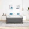 vidaXL Boxspringbett Hellgrau und Weiß 140 x 190 cm Cordstoff 3337462 Bild 4