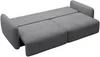 Vente-unique - VOPOZA Sofa Stoff Grau - B 103 cm x H 87 cm x L 238 cm Bild 4