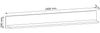 AX LIVING Bücher Regal Palmano P2 – 160 cm breit, Stilvolles Grau Bild 2