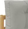 vidaXL Outdoor-Sofagarnitur 3 pcs Weiß und Hellgrau Polyester 3389956 Bild 5