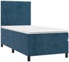 vidaXL Boxspringbett mit Matratze & LED Dunkelblau 90x190 cm Samt 3136219 Bild 3