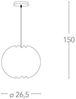 Pendelleuchte Hängeleuchte Deckenleuchte LED E27 Polyc/Metall Ø. 26.5 cm Bild 4