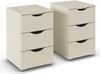 rauch Frieda, Nachttisch-Paar, 3 Schubladen, Farbe Beige, BxHxT 40x61x42cm Bild 3