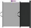 vidaXL Haustier-Barriere Ausziehbar Schwarz 102,5x125 cm 4004132 Bild 5