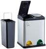 Svita 'TC2X8' Abfalleimer, Stahl, 2x8 Liter (16 Liter), Silber Bild 2