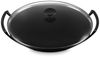 Le Creuset Gusseisen Wok 36 cm mit Deckel schwarz Bild 2