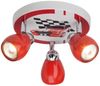 Brilliant Leuchten No. G56134-71 LED Spotrondell Racing 3-flg GU10 rot weiß Bild 2