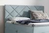 99rooms Pietro Boxspringbett 180x200 cm Velours MONOLITH Silber Bild 4