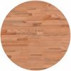 vidaXL Tischplatte Ø50x2,5 cm Rund Massivholz Buche 355936 Bild 2