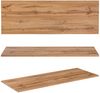 Waschbeckenunterschrank 140 cm mit Regal XANTEN-56 in anthrazit mit Eiche Nb. schwarz gerillt, B/H/T: ca. 140,6/59,2/46,5 cm Bild 5