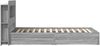 vidaXL Bettgestell mit Stauraum Grau Sonoma 90x200 cm Holzwerkstoff 3433638 Bild 4