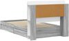 vidaXL Bettgestell mit Stauraum Grau Sonoma 90x200 cm Holzwerkstoff 3433638 Bild 5