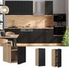 Hängeschrank Fame-Line Schwarz gestreift 30 cm Vicco Bild 2