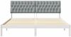 vidaXL Bettgestell mit gepolstertem Kopfteil Weiß 180 x 200 cm 3394387 Bild 5