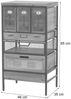 Apothekerkommode HWC-Q77, Schrank Highboard Schubladen Etikettenhalter Industrial Vintage/Shabby Holz Metall 85 x 46 x 35 cm Bild 3