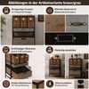 Apothekerkommode HWC-Q77, Schrank Highboard Schubladen Etikettenhalter Industrial Vintage/Shabby Holz Metall 85 x 46 x 35 cm Bild 2