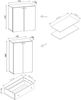 VCM Schuhschrank Lona 917768 Weiß H. 200 x B. 70 x T. 39 cm Bild 5