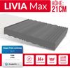 Matratze 120x200 Kaltschaum LIVIA MAX 7 Zonen profilierter Schaum H4 21 cm JERSEY Bild 2