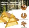 KOMFOTTEU Kindersitzgruppe mit Sonnenschirm, aus Holz für Garten und Terrasse Bild 3