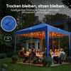 Quictent Pavillon 3x3m Wasserdicht Faltpavillon Winterfest UV 50+ hellblau Bild 4