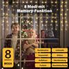 SALCAR 6m x 1m Eisregen LED Lichtervorhang Außen Innen, 300er LED Bild 2